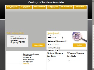 Web site www.c21rondeau.com, Rondeau Associates