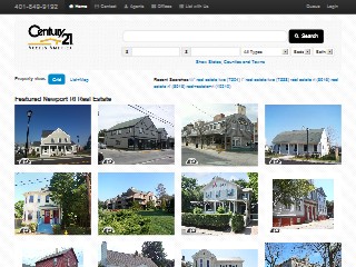 Web site www.realestatenewport.com, Century 21
