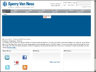 Web site www.svn.com, Sperry Van Ness